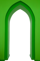 Fototapeta premium green draft of gothic portal