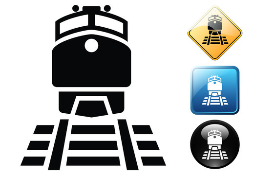 Train pictogram and icons