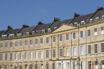 Fototapeta na wymiar Georgian Town Houses in Bath, England