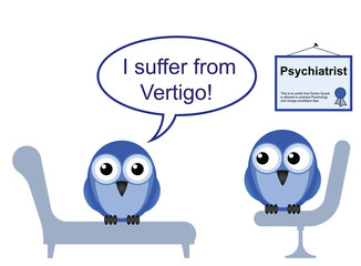 On the Psychiatric couch and vertigo phobia