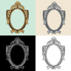 Set of vintage frames