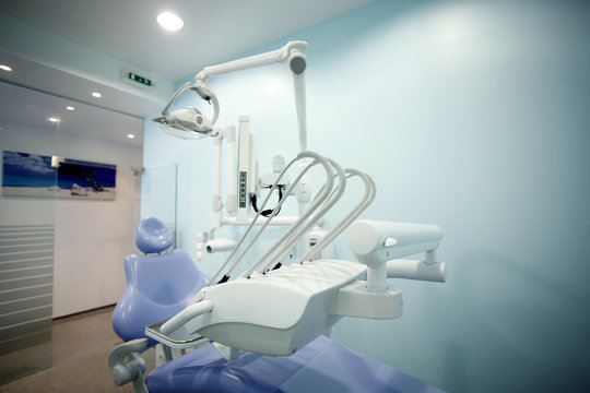 panoramic view of interior of dental office