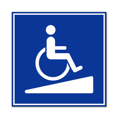 Señal acceso para minusvalidos