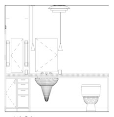 Interior Bathroom Elevation