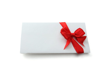 Christmas card, isolated on white background