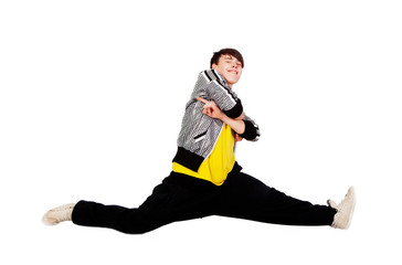 Dancing man in studio