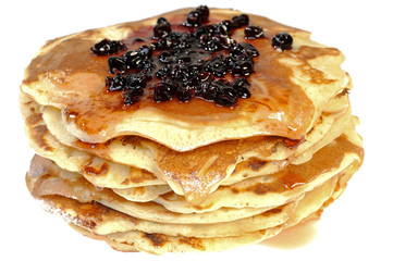pancakes with blueberries