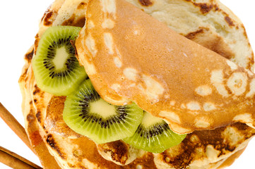 pancakes with kiwi