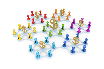 Business network concept.