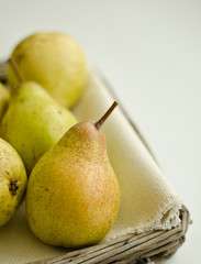 fresh golden dessert pears