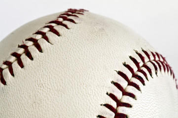 野球のボールのクローズアップ
