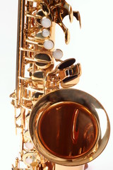 Detail eines Saxophons