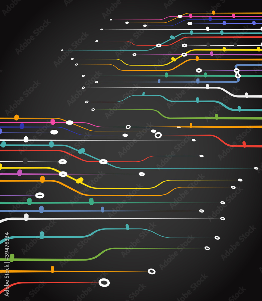 Poster Abstract colorful scheme background