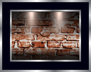 Background with vector brick-wall.