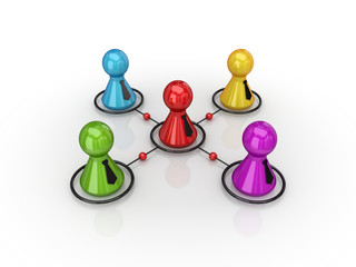 Business network concept.