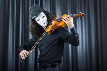 Man playing the cello