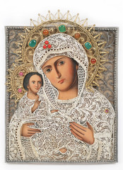 Madonna (Mary) of Jerusalem and child (Jesus Christ) icon