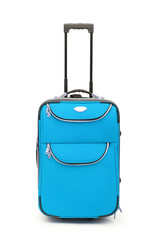 Luggage concept with case on the white