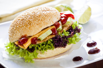Gourmet Chicken Burger