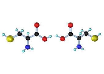 Molecule Cysteine L and D