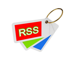 Colorful tags and word RSS.