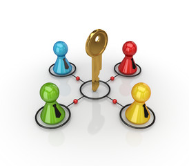 Business network concept.