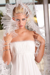 young blonde bride