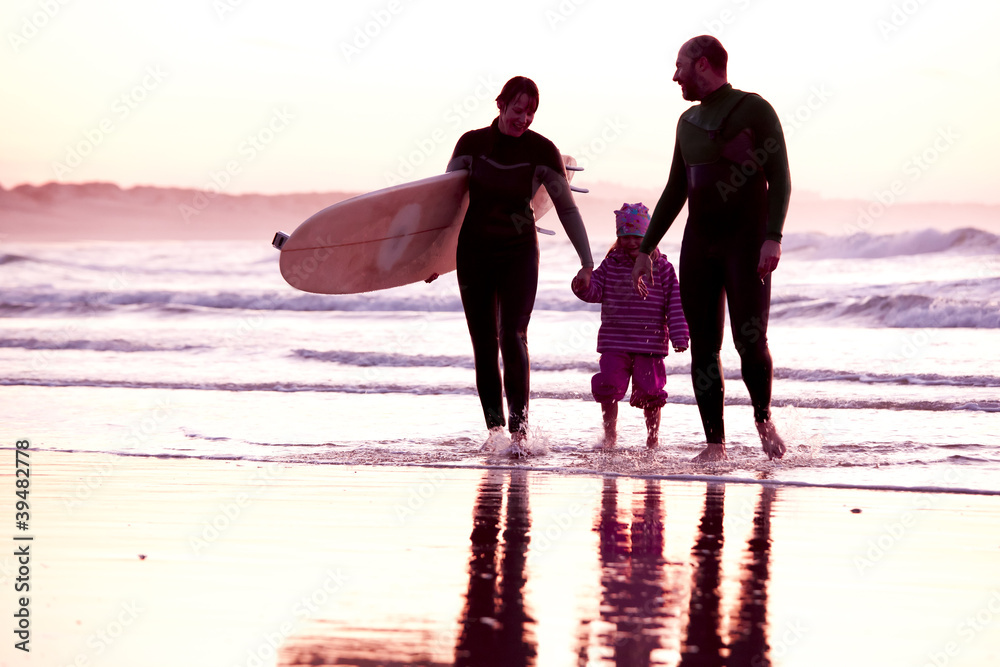 Wall mural surftime