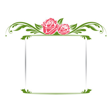 Vintage Floral Frame