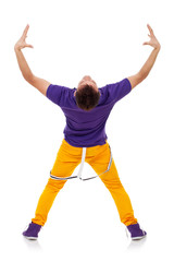 back picture of a modern style dancer