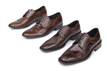 Male shoes in fashion concept