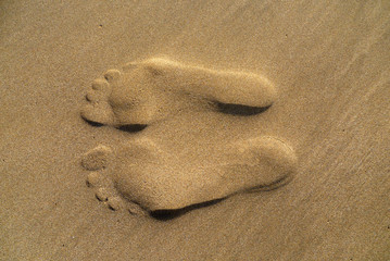 Spuren im Sand
