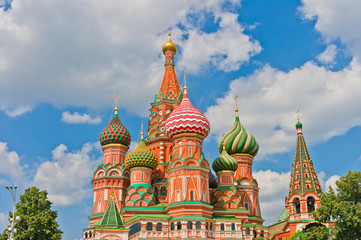 Fototapeta na wymiar Saint Basil's Cathedral in Moscow, Russia, Europe
