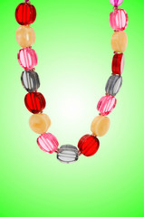 Nice necklace against gradient background