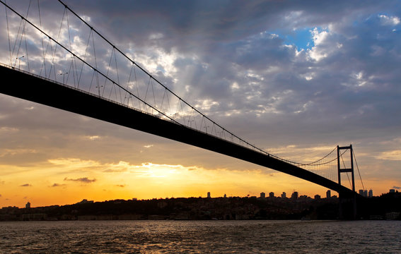 Bosporus bridge at Sunset