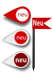 Aufkleber und F&auml;hnchen neu