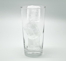 Glass with ice