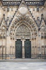 Obraz premium Entrance to Saint Vitus Cathedral