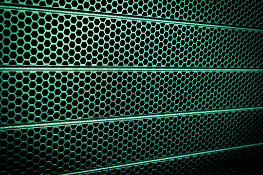 abstract metallic grid