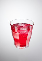 red cranberry drink
