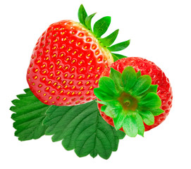 strawberry isolated on white background
