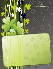 Trifoglio Carolina St Patrick's Day Green Card-Vector