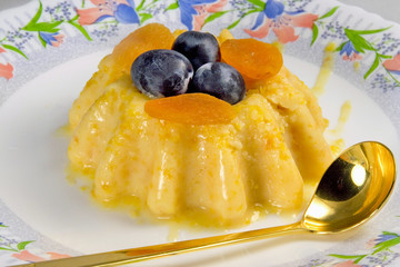 gelatin fruits dessert
