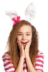 Obraz na płótnie Canvas Girl with bunny ears