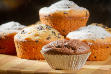 Some muffins with caster sugar