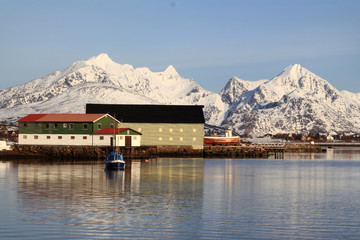 Mounts and piers of Lofoten