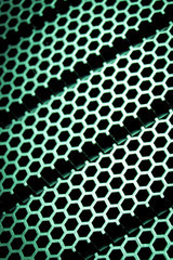 abstract metallic grid