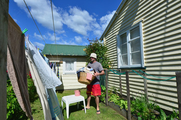 Laundry - Washing Clothes Line