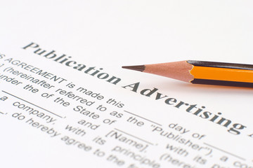 Publication advertising form