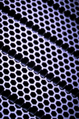 abstract metallic grid